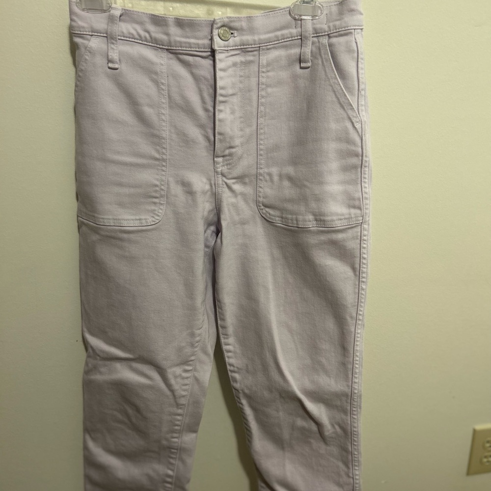 J CREW Crop reimagined JEANS  violet sz 27